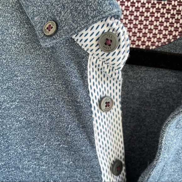 Ted Baker London Men's Long Sleeved Polo size 7 - Picture 3 of 15